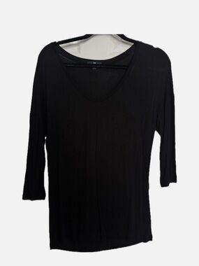 Black Scoop Neck